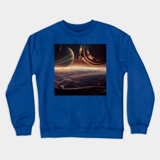 Interplanetary Spaceport Crewneck Sweatshirt